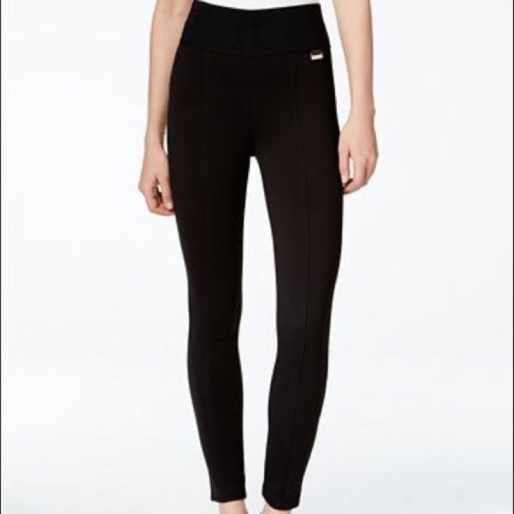 Calvin Klein
Pull-On Wide-Waistband Knit Pants